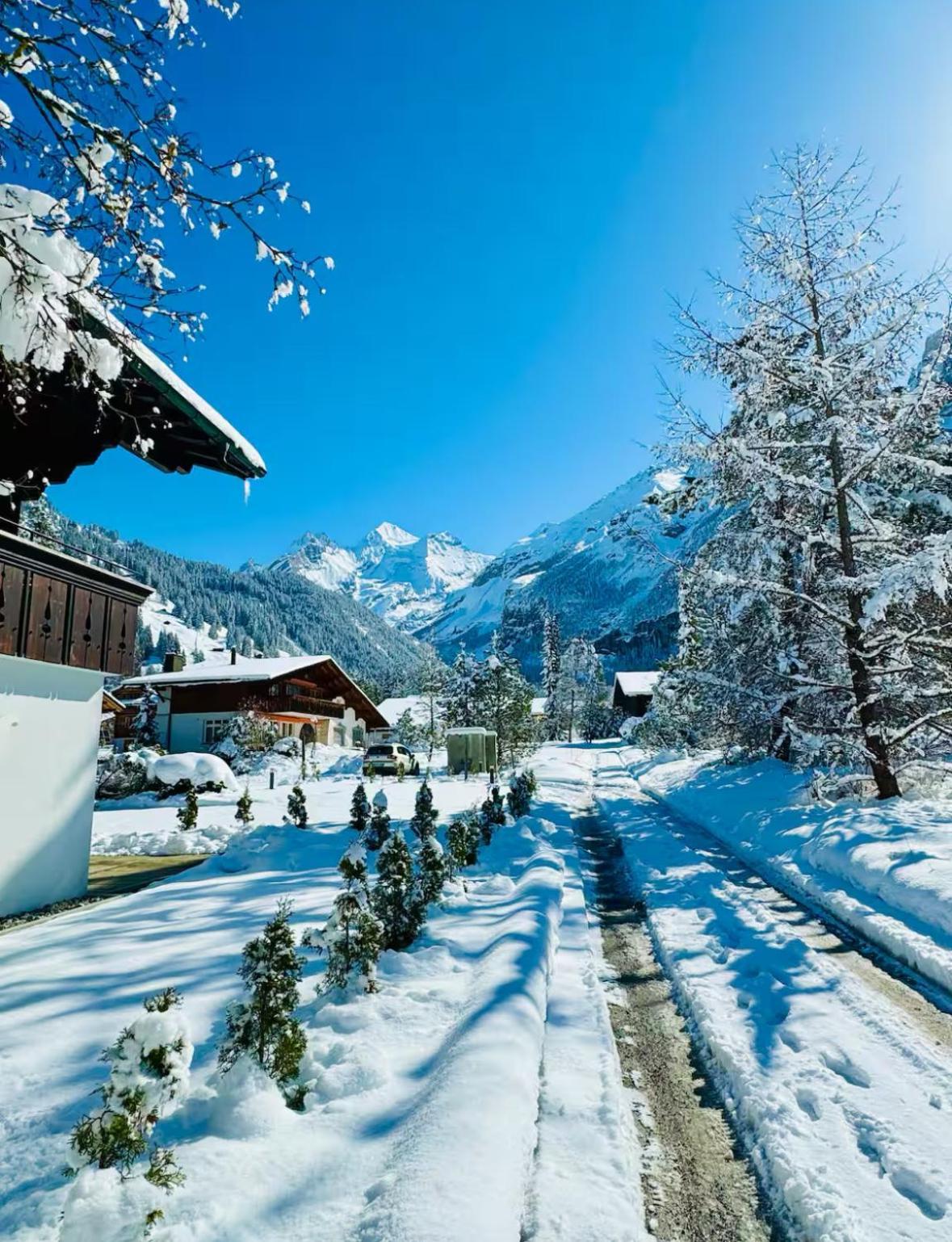Apartament Cute & Cozy Oasis, Private Afternoon Sun Terrace Kandersteg Zewnętrze zdjęcie